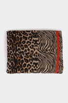 Pleated printed scarf multicolor women
