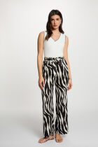 Flowy printed trousers multicolor women