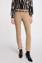 Straight trousers camel women