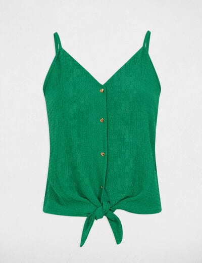 Vest top thin straps green women