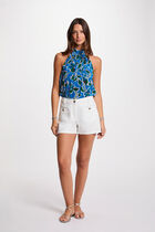 Sleeveless blouse multicolor women