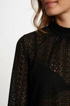 Long-sleeved t-shirt black women