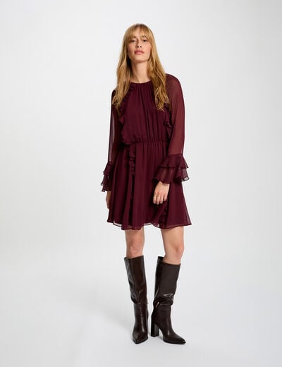 flowy short dress plum women Flowy short dress plum women
