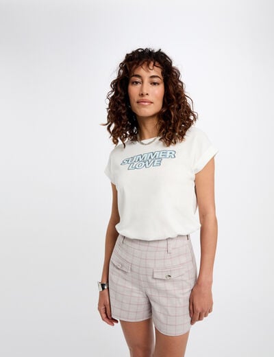 T-shirt with message white women