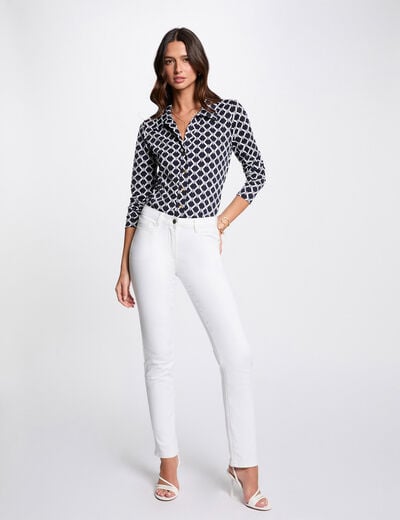 Straight trousers white women