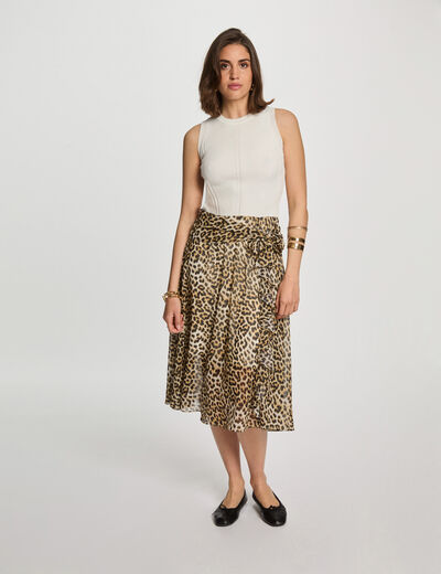 Printed A-line dress multicolor women