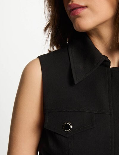 Belted waisted mini dress black women