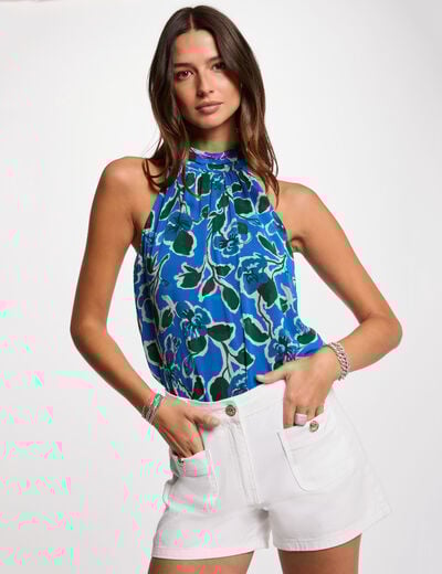 Sleeveless blouse multicolor women