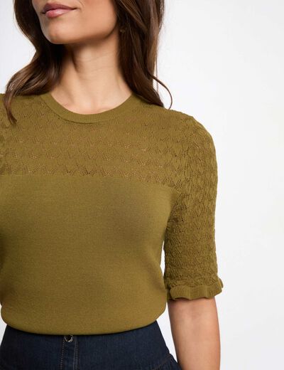 Short-sleeve sweater women