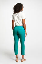 Cropped cigarette trousers turquoise blue women