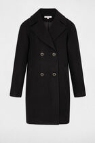 Long loose coat black women