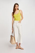 Vest top with thin straps medium yellow women