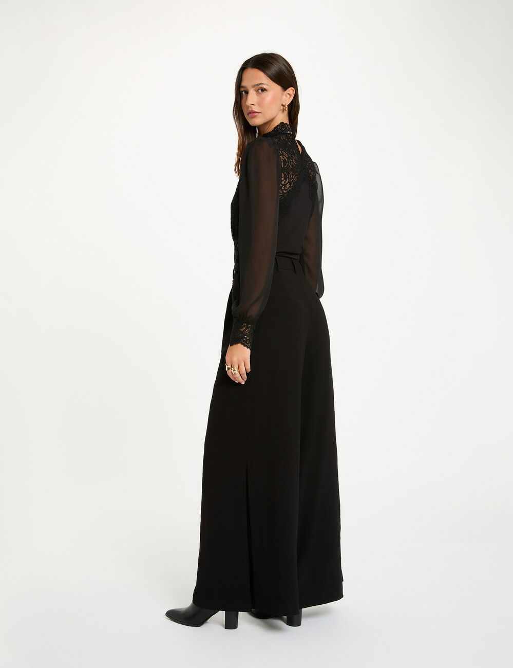 Lace bodysuit black women