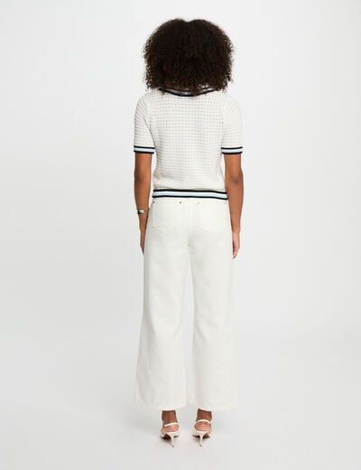 Cardigan short sleeves white women