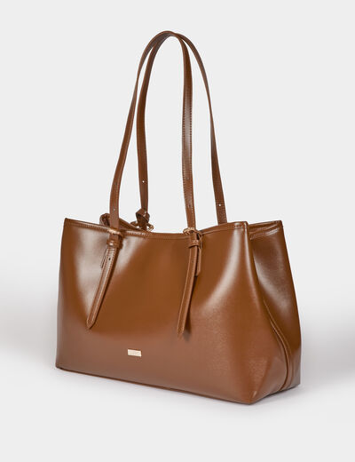 faux leather tote bag brown women Faux leather tote bag brown women