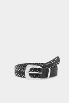 Studded slim belt black women