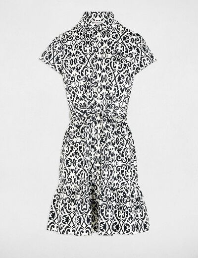 Printed A-line mini dress multicolor women