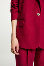 Blazer jacket bordeaux women