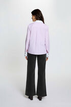 High-waisted wide-leg jeans black denim women