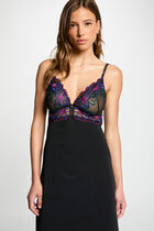 Nuisette en dentelle noir femme