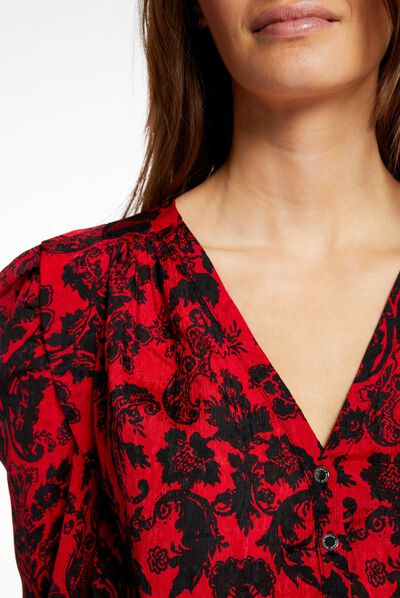 3/4-length sleeved shirt paisley print multico ladies'