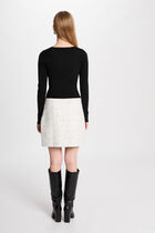 Fitted mini dress white women