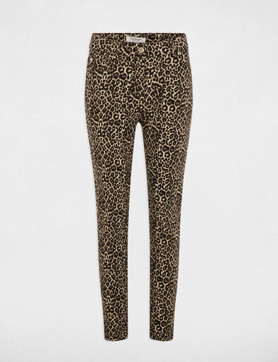 slim trousers leopard print multicolor women Slim trousers leopard print multicolor women