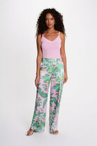 High-waisted wide-leg trousers multicolor women
