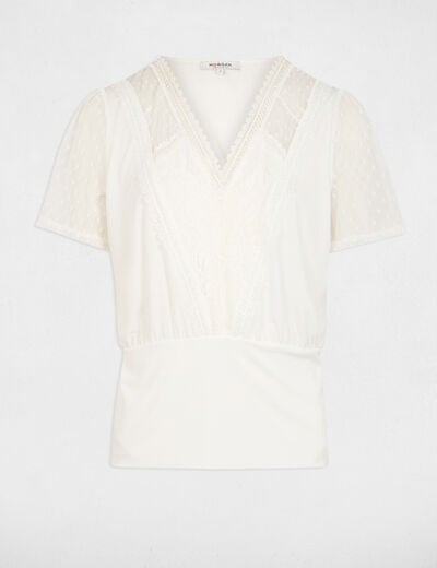 Short-sleeved t-shirt white women