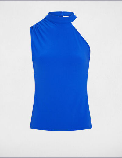 Off-the-shoulder top electric blue ladies'