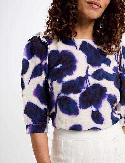3/4-length sleeved blouse multicolor women