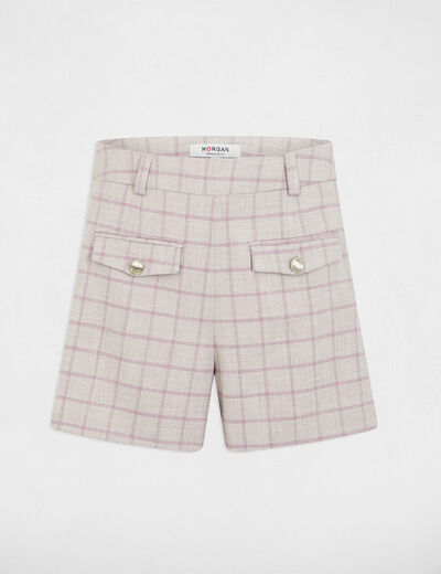 High waist printed shorts multicolor women