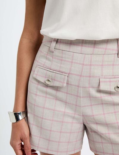 High waist printed shorts multicolor women