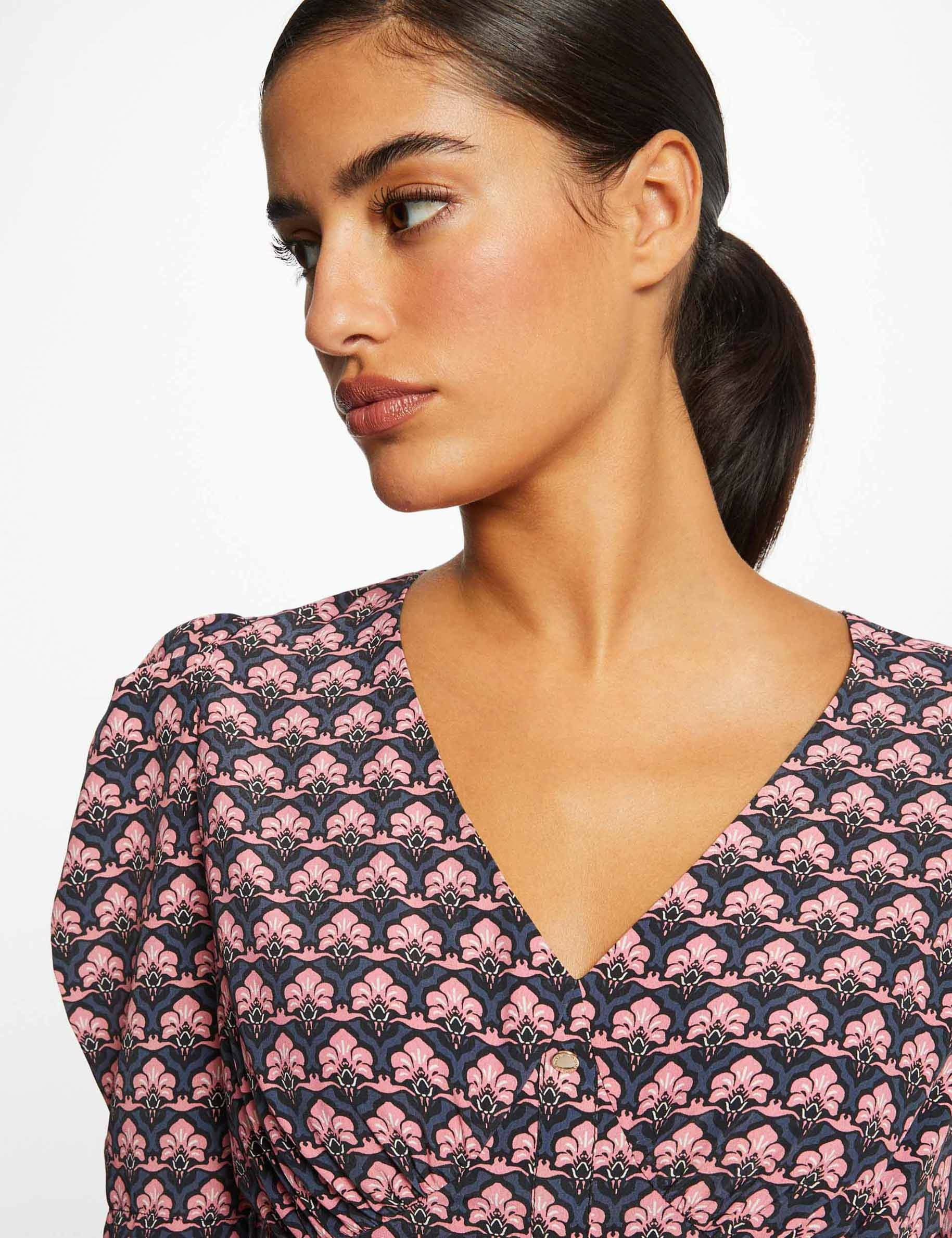 Straight dress with abstract print multico ladies'