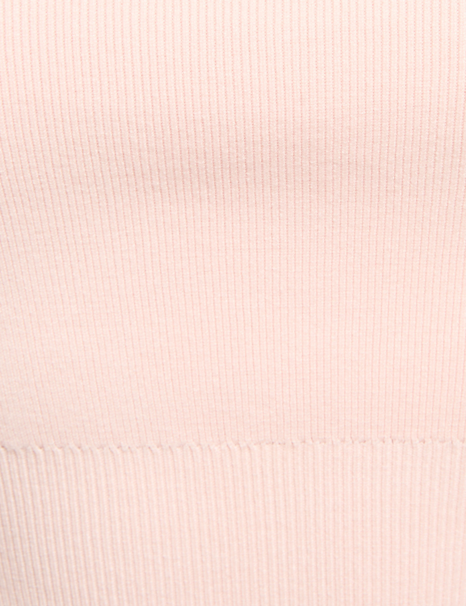 Fitted tank top with square neckline pastel pink women
