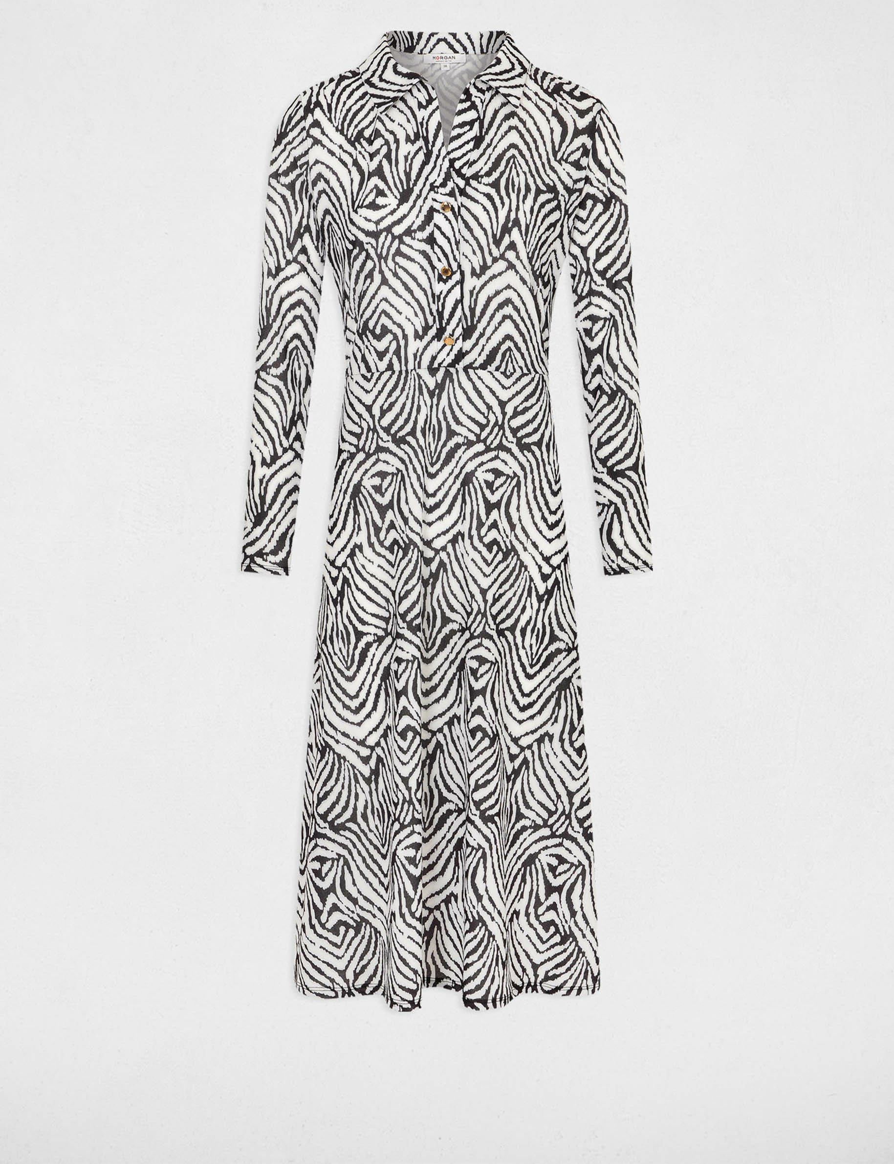 printed straight midi dress multicolored women Printed straight midi dress multicolored women
