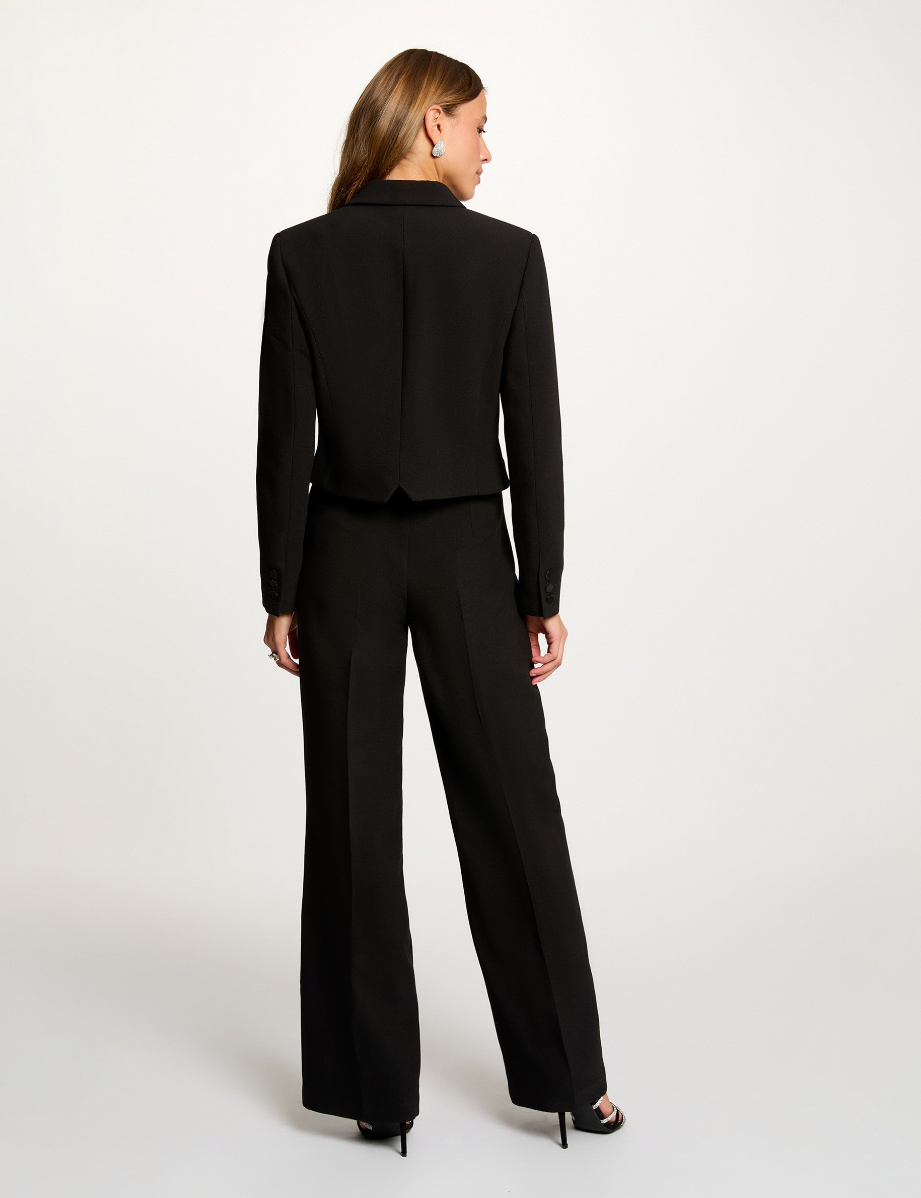 Short wrap jacket black women