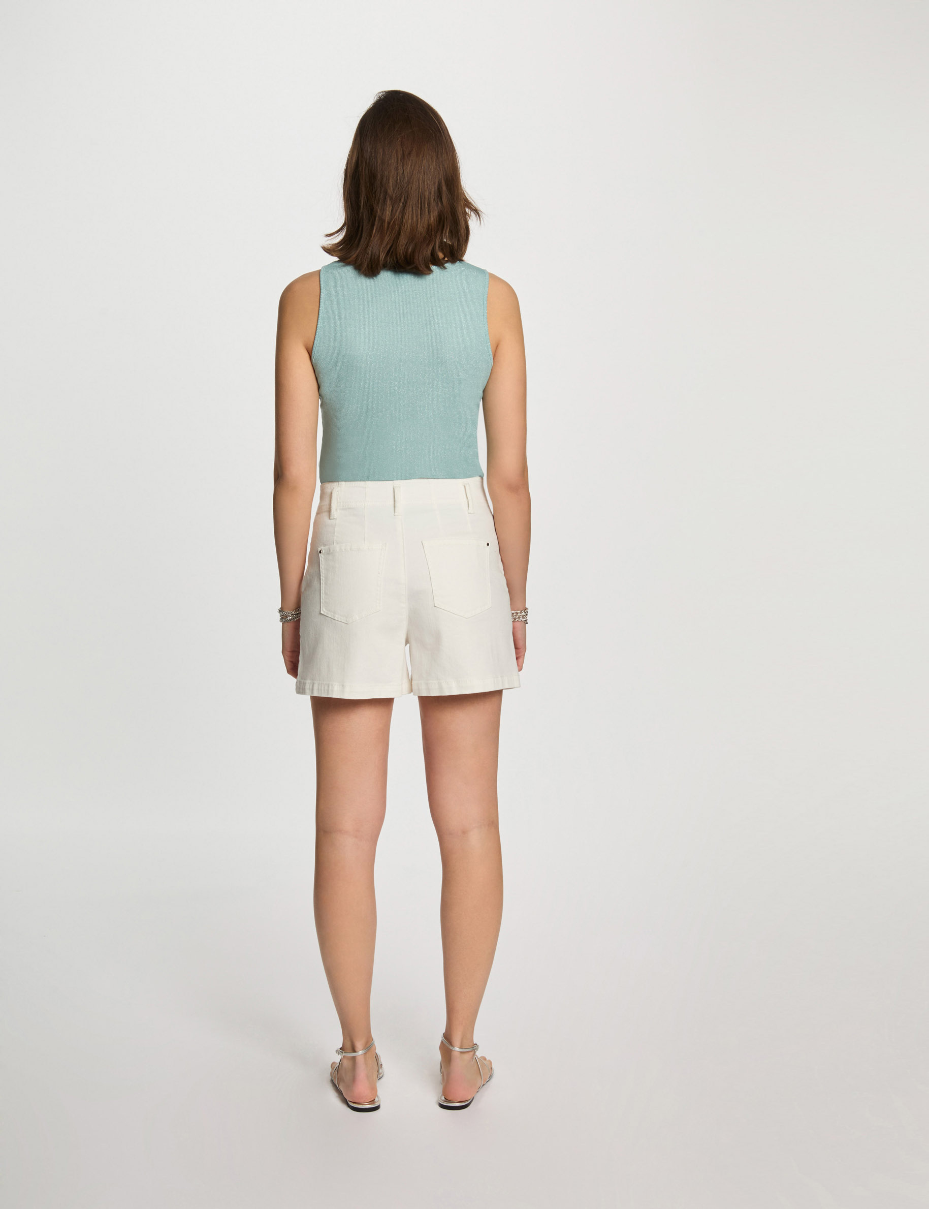 debardeur sans manches vert femme Débardeur sans manches vert femme