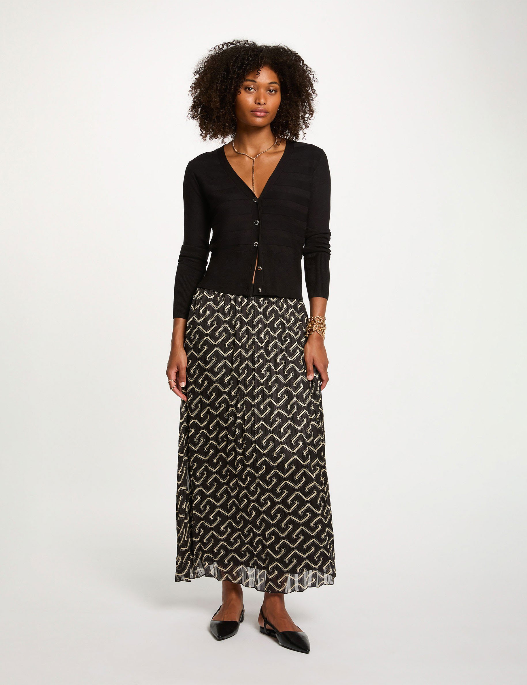 pleated long skirt multicolor women Pleated long skirt multicolor women