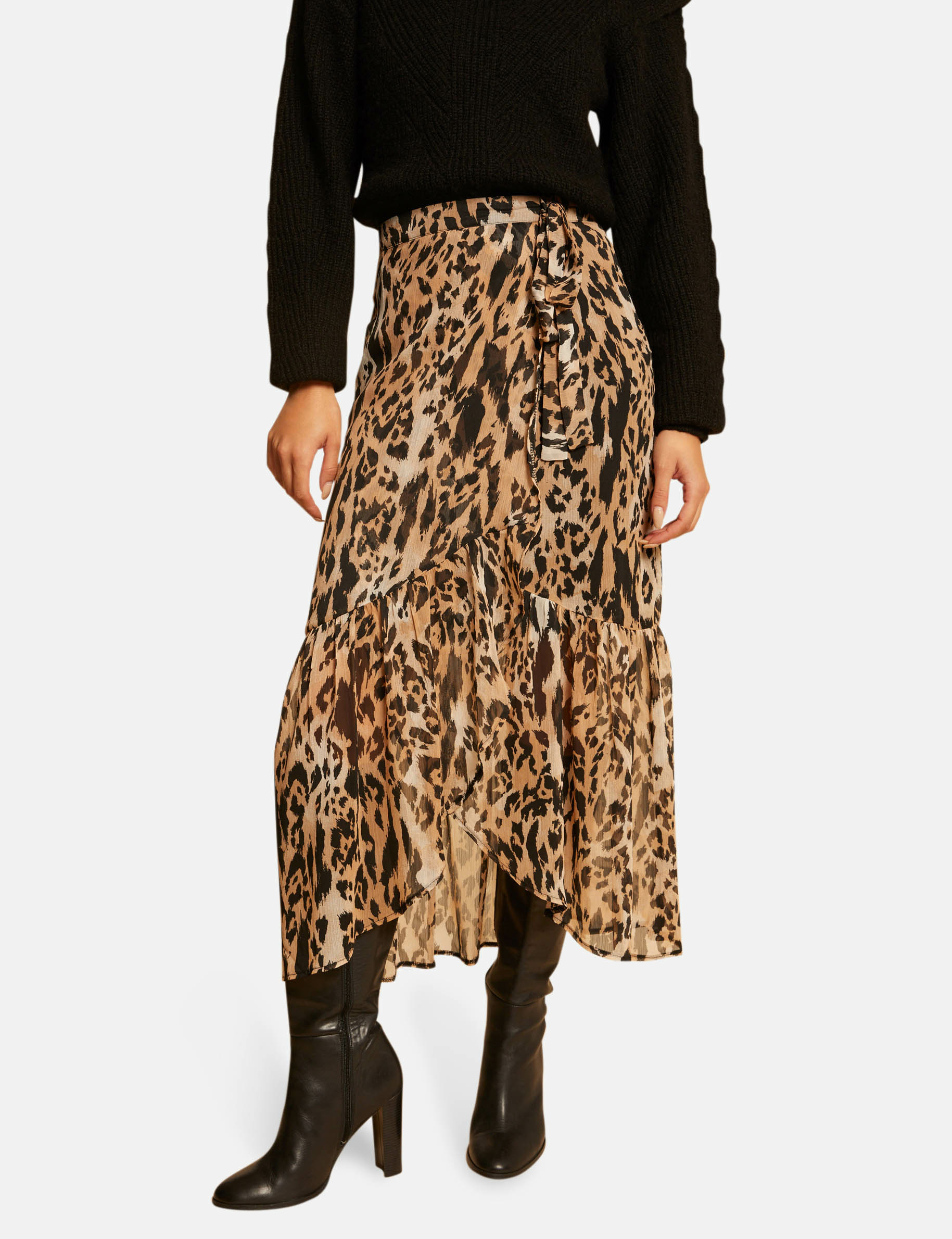 Printed maxi wrap skirt multico ladies' Printed maxi wrap skirt multico ladies'