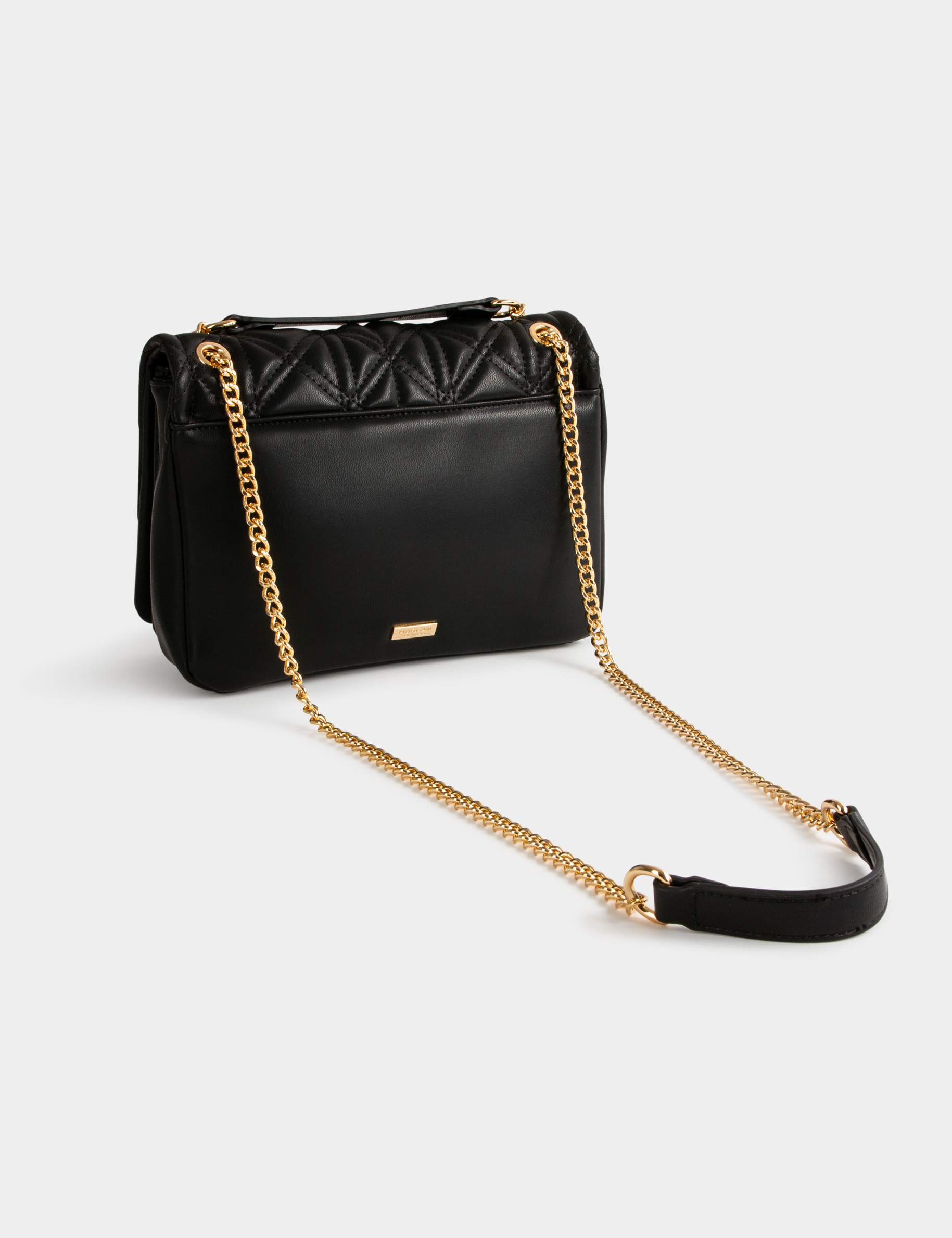 Clutch bag with quilted effect black ladies' Clutch bag with quilted effect black ladies'
