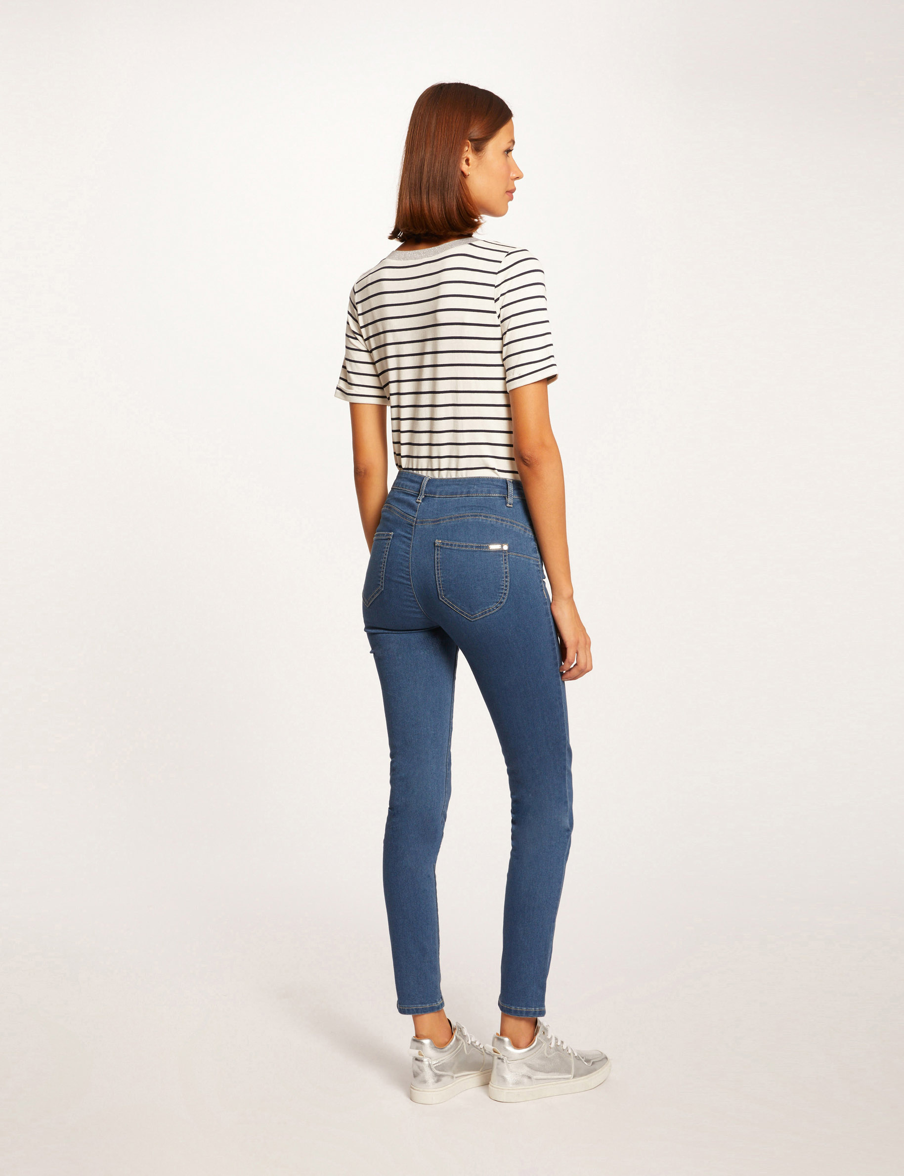 Short-sleeved t-shirt with stripes multico ladies' Short-sleeved t-shirt with stripes multico ladies'
