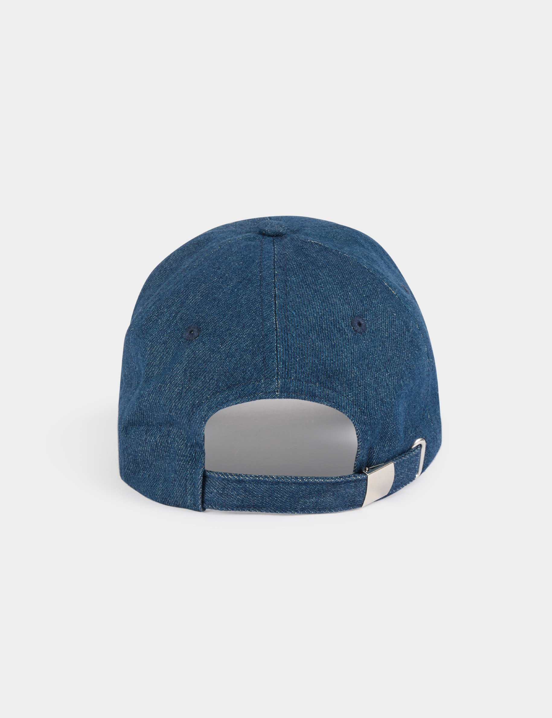 casquette en jean brodee m denim stone femme Casquette en jean brodée M denim stone femme