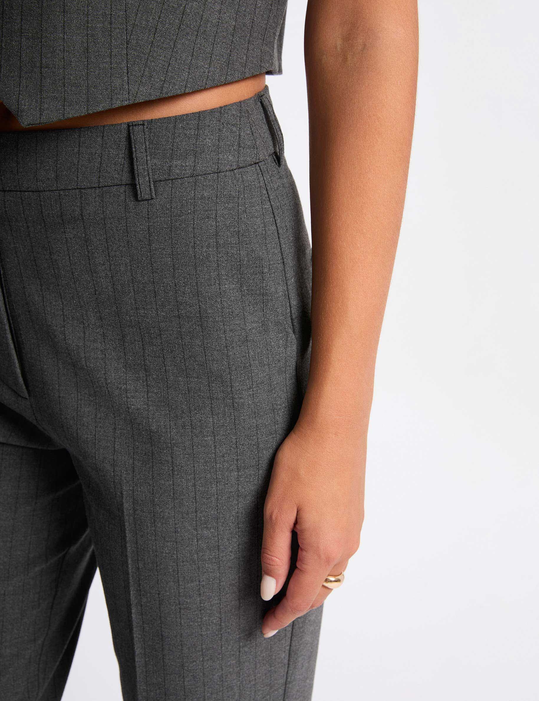 Wide-leg trousers mid-grey women