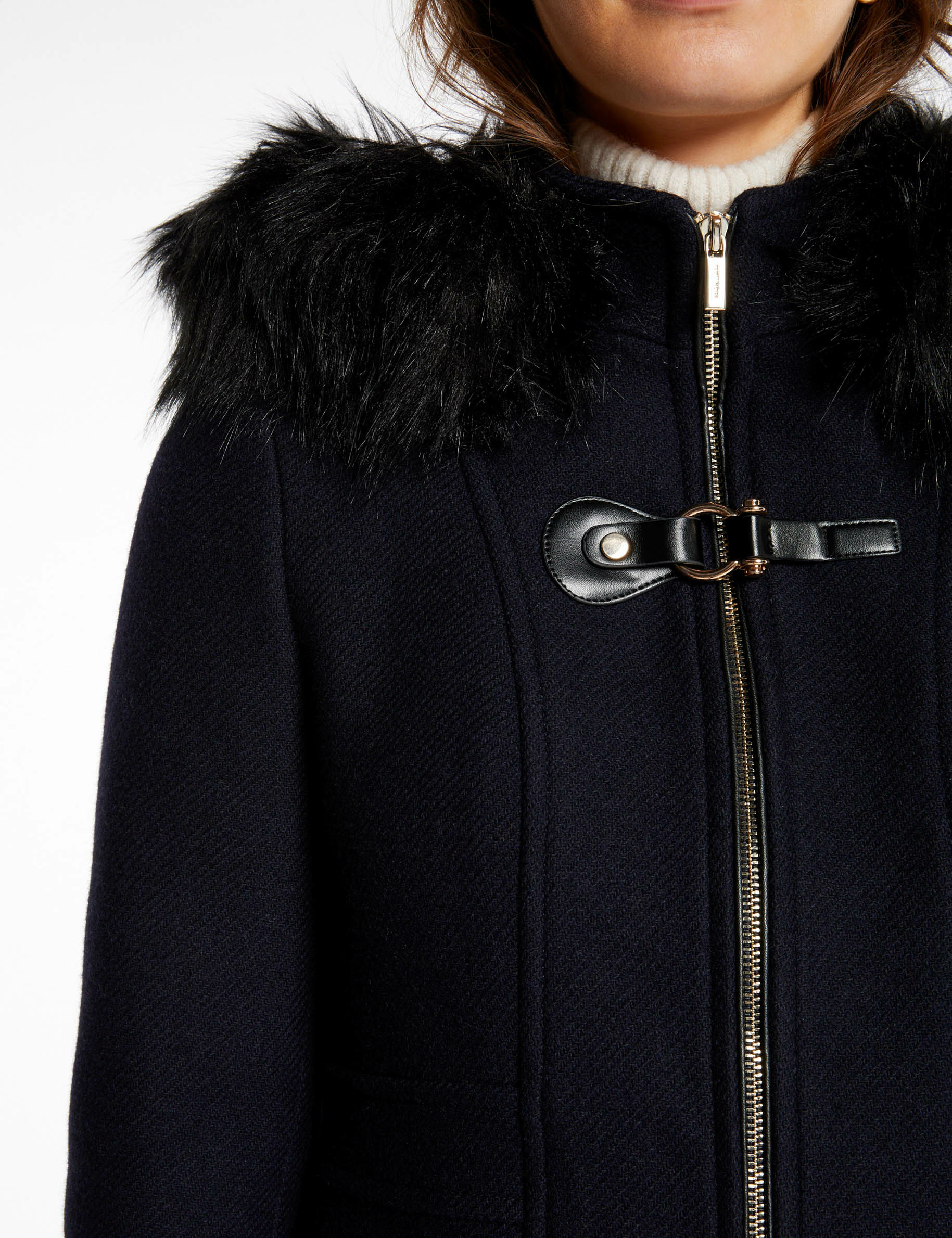 Zara duffle coat femme cheap
