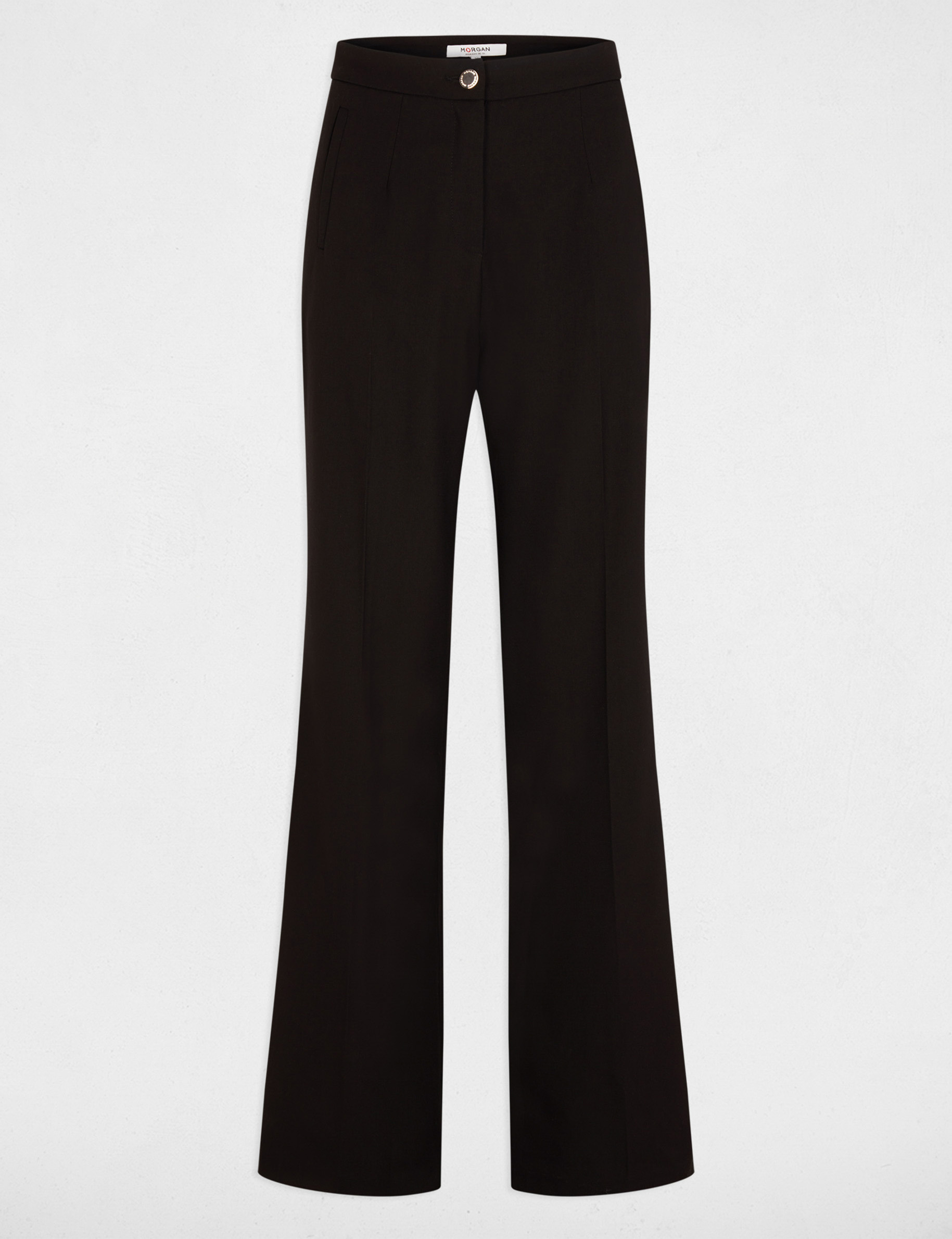 flare trousers with darts black women Flare trousers with darts black women