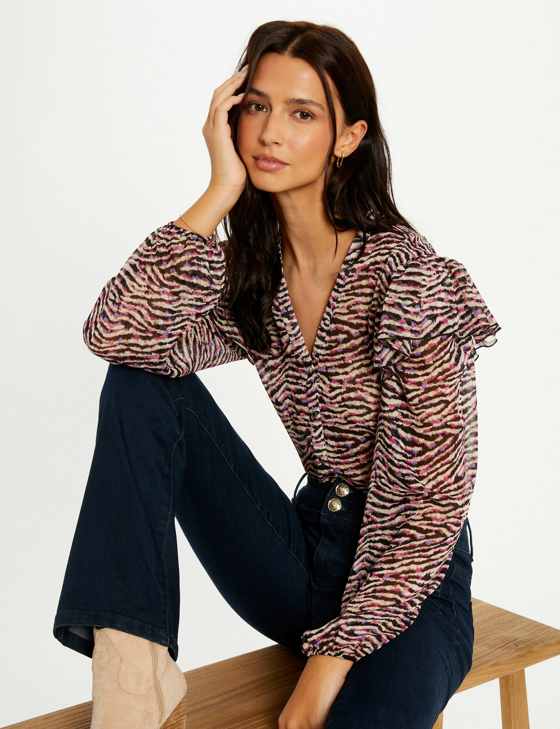 Blouse imprimé on sale leopard
