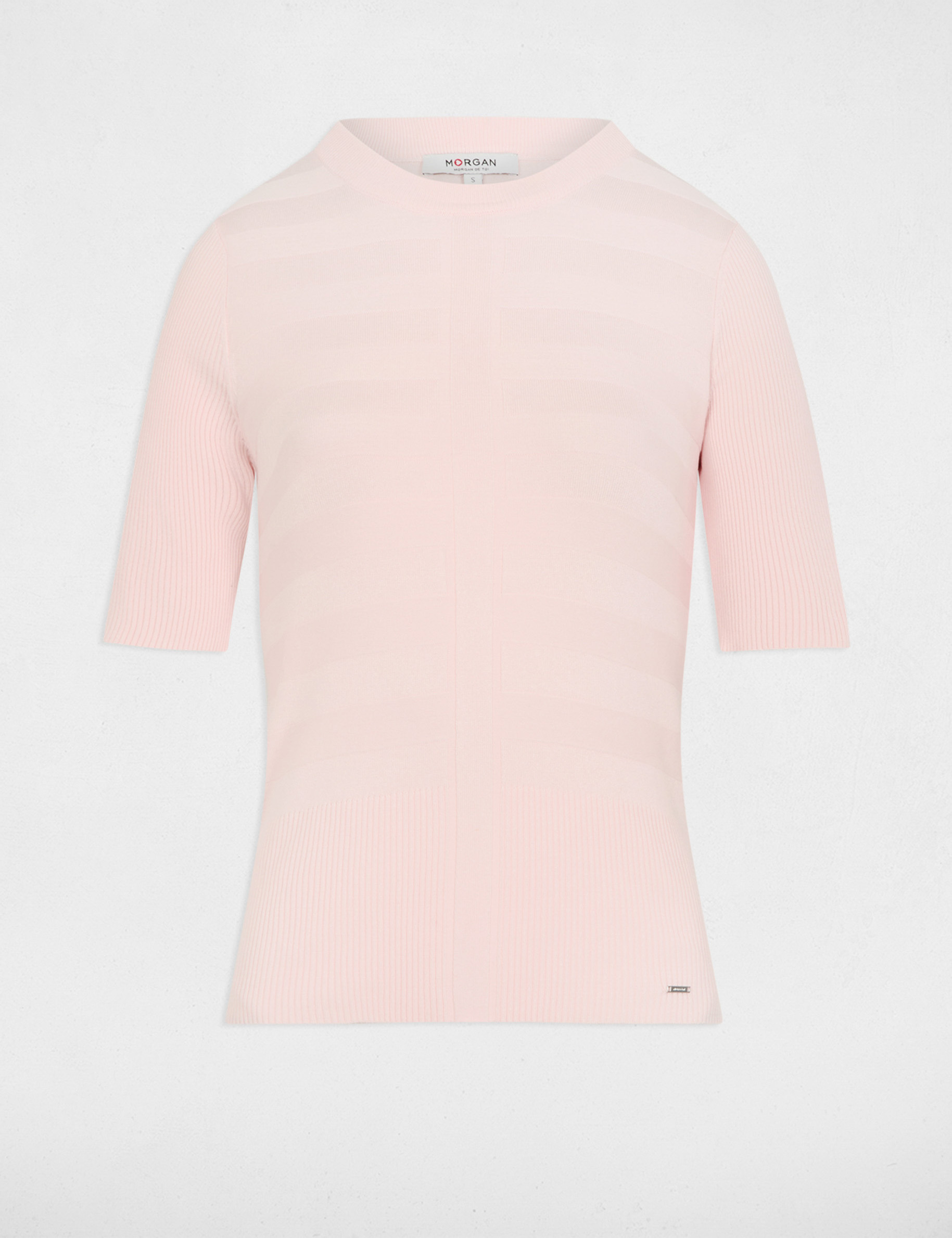 jumper with short sleeves light pink women Jumper with short sleeves light pink women