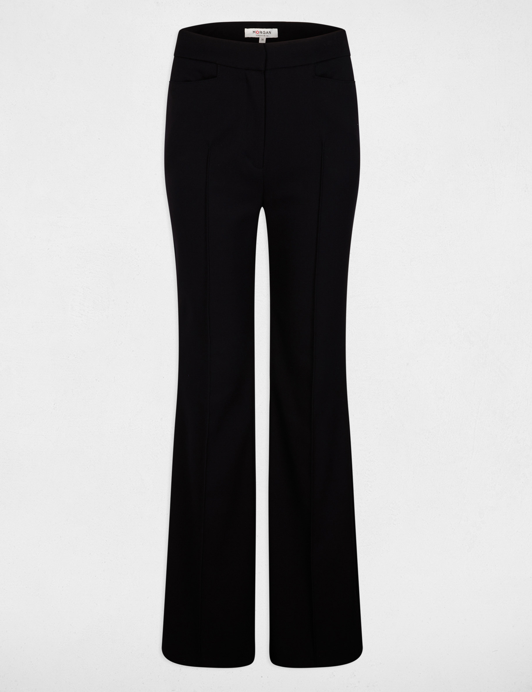 Bootcut trousers navy blue women