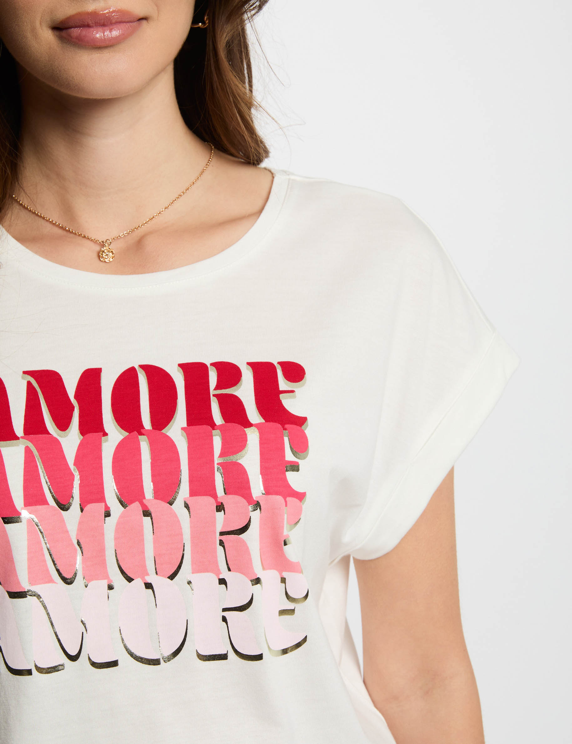 t shirt with message white women T-shirt with message white women